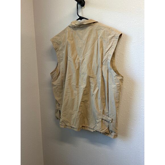 RUFF HEWN sleeveless zip up tan camping fishing hunting vest 5 pocket size XL - Picture 7 of 8